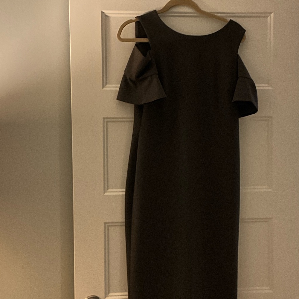 Calvin Klein Collection Black One Shoulder Sheath Dress